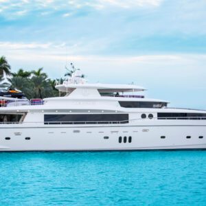 103’ Johnson with Jacuzzi and 2 Jet Skis